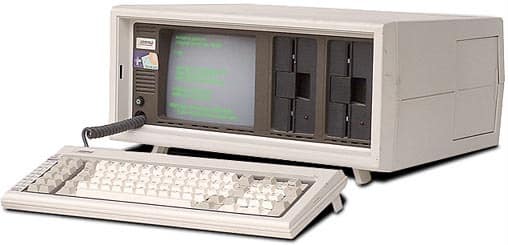 compaq 1980s early laptop