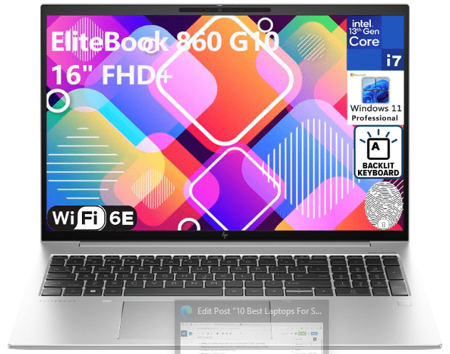 HP EliteBook 860 G10 Laptop: Best laptop for small business owners